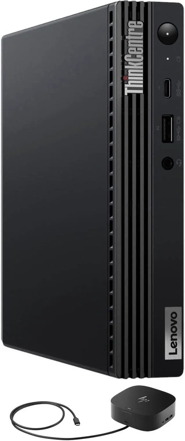 Main image of Lenovo ThinkCentre M70q  Home & Business Mini Desktop (Intel i7-11700T 8-Core, Intel UHD 750, 64GB RAM, 1TB PCIe SSD + 1TB HDD (2.5), Wifi, USB 3.2, HDMI, Win 10 Pro) with G2 Universal Dock