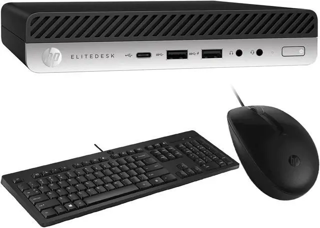 Alt view image 5 of 5 - HP EliteDesk 800 G4 School & Business Mini Desktop (Intel i5-8500 6-Core, Intel UHD 630, 8GB RAM, 256GB SSD, Display Port, Win 10 Pro) with Microsoft 365 Personal , Dockztorm Hub