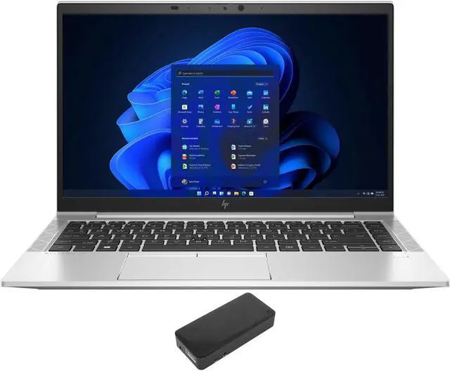 Main image of HP EliteBook 840 G8 Home & Business Laptop (Intel i5-1145G7 4-Core, 14.0" 60Hz Full HD (1920x1080), Intel Iris Xe, 16GB RAM, 2TB m.2 SATA SSD, Backlit KB, Wifi, HDMI, Win 10 Pro) with DV4K Dock