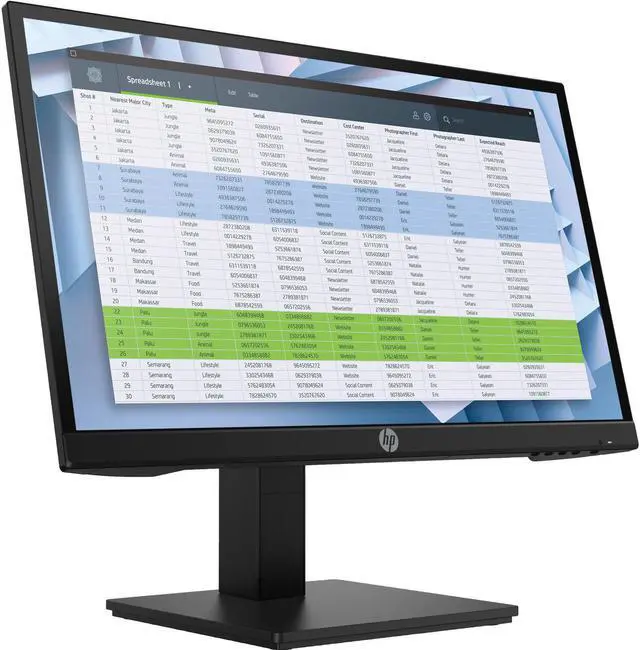 Alt view image 2 of 6 - HP P22h G4 FHD Monitor 9UJ12A8#ABA Bundle with Docztorm Dock, 22" FHD IPS (1920x1080) 60 Hz Display, 1 HDMI 1.4, 1 DP 1.2, 1 VGA, Ideal for Office Work, Black (2023 Latest Model) (2 Pack)
