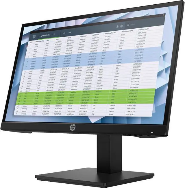 Alt view image 4 of 6 - HP P22h G4 FHD Monitor 9UJ12A8#ABA Bundle with Docztorm Dock, 22" FHD IPS (1920x1080) 60 Hz Display, 1 HDMI 1.4, 1 DP 1.2, 1 VGA, Ideal for Office Work, Black (2023 Latest Model) (2 Pack)