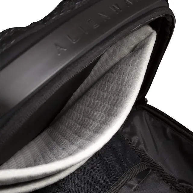 Alt view image 6 of 7 - Dell Alienware Horizon Commuter 17" Gaming Backpack-AW423P, RFID Safe top pocket, Weather resistant, Shockproof, Padded shoulder straps and back, Anti-scratch Nylex lining, Black