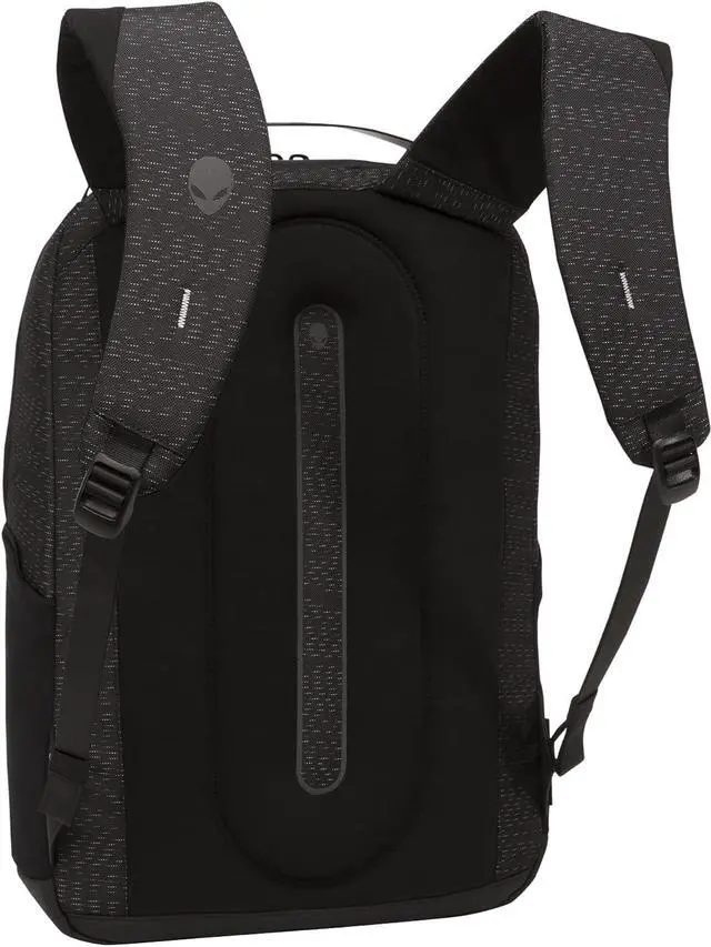 Alt view image 4 of 7 - Dell Alienware Horizon Commuter 17" Gaming Backpack-AW423P, RFID Safe top pocket, Weather resistant, Shockproof, Padded shoulder straps and back, Anti-scratch Nylex lining, Black