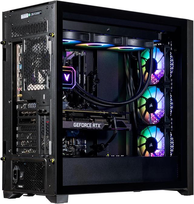 Alt view image 4 of 7 - Velztorm Aciex 14th Gen AI Airflow Gaming PC (Intel i9-14900K 24-Core, 64GB DDR5 RAM, 2x8TB PCIe SSD (16TB), GeForce RTX 3070, 360mm AIO, 1000W PSU, WiFi6, BT5.2, Win 11 Home) VELZ0031