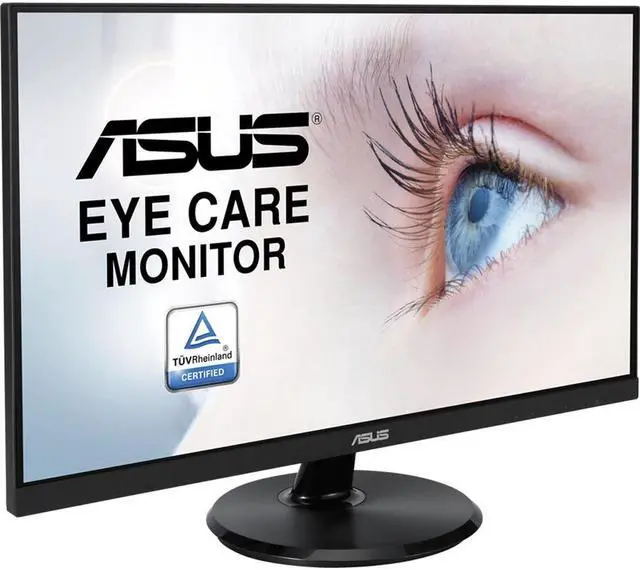 Alt view image 2 of 7 - ASUS VA24DQ 24'' Monitor, 75Hz Refresh Rate, 5 ms response time, Full HD (1920x1080) IPS, Non-glare Screen, VESA Compatible, Ideal for Home & Business, Black (2024 Latest Model)