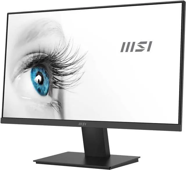 Alt view image 3 of 7 - MSI 24" FHD VA (1920x1080) Monitor, 75 Hz Refresh Rate, 1 HDMI (1.4b), 1 VGA, Anti-Flicker, Anti-Glare, Ideal for Business & Productivity, Black (2024 Latest Model), Bundle with Docztorm Dock