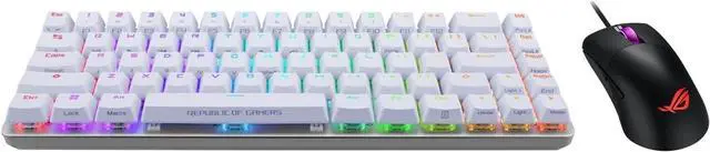 Main image of ASUS ROG Falchion Ace M602 65% Compact Gaming Keyboard -90MP0346-BKUA11, Bundle with P509 ROG Keris Mouse, NXRD Mechanical switches, Per-Key RGB LEDs, Better Typing Experience, White Color