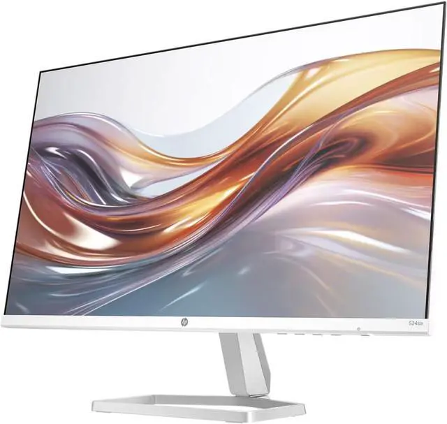 Alt view image 4 of 6 - HP 24" FHD IPS (1920x1080) Monitor with Speakers Bundle with Docztorm Dock, 100Hz Refresh Rate, 1x HDMI, VGA, Flicker-Free, Anti-Glare, Ideal for Home & Business, White/Silver (2024 Latest Model)