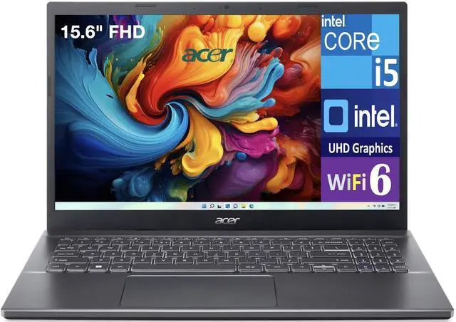 Main image of Acer Aspire 5 ULTRA THIN & LIGHT Laptop 15.6" FHD Display (Intel i5-12450H, 32GB DDR4, 512GB PCIe SSD, Intel UHD, Thunderbolt 4, WiFi 6, Webcam, Bluetooth 5.2, Win 11 Pro)