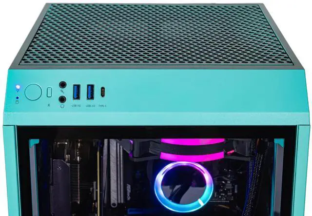 Alt view image 4 of 7 - Velztorm Vertix Gaming Desktop PC (AMD Ryzen 7 5800X, Radeon RX570 8G, 64GB DDR4, 2TB PCIe SSD + 2TB HDD, 120mm AIO, 750W PSU, Bluetooth 5.2, RJ-45, 1 Display Port, HDMI, Win 11 Home)