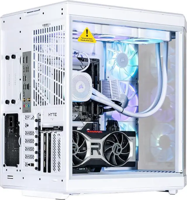 Alt view image 4 of 7 - Velztorm LCD Praetix Custom Built Y70 Touch Gaming Desktop PC (Intel i9-14900K, Radeon RX 9070 XT, 32GB DDR5, 2TB PCIe SSD, RGB Fans, 360mm AIO, 1000W PSU, WiFi 6, Bluetooth 5.2, RJ-45, Win 11 Pro)