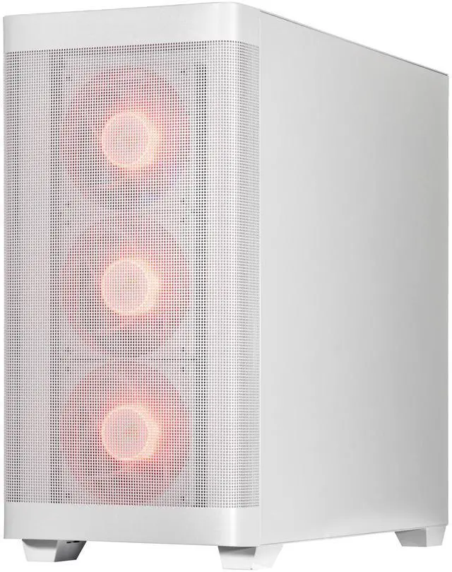 Alt view image 6 of 7 - Velztorm White Pilum CTO Gaming Desktop PC Liquid-Cooled (AMD Ryzen 7 5700X 8-Core, GeForce RTX 3070 8GB, 32GB DDR4, 2TB PCIe SSD, RGB Fans, 750W PSU, AC WiFi, BT 5.0, Win11Pro)