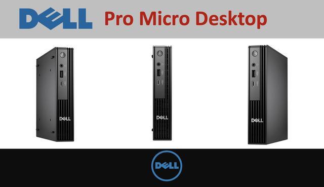 Alt view image 7 of 7 - Dell Pro Micro AI Business Mini Desktop (Intel Ultra 5-235T, Intel Graphics, 16GB DDR5, 256GB SSD, WiFi 6E, Bluetooth 5.3, 90W PSU, RJ-45, 1 Display Port, HDMI, Win 11 Pro)
