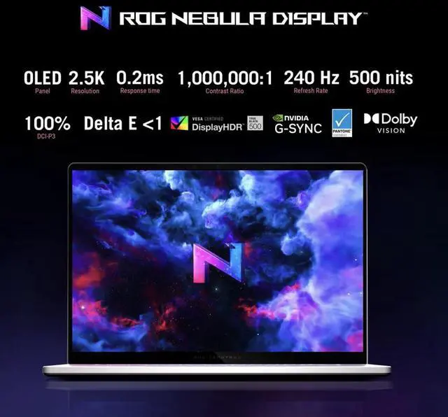 Alt view image 7 of 7 - ASUS ROG Zephyrus G16 Laptop 16.0" 240Hz WQXGA Display (Intel Ultra 9-285H, GeForce RTX 5070 Ti 12GB, 32GB LPDDR5X, 2x4TB SSD R0  (8TB), RGB KB, Thunderbolt 4, WiFi 7, Webcam, Win 11 Pro)