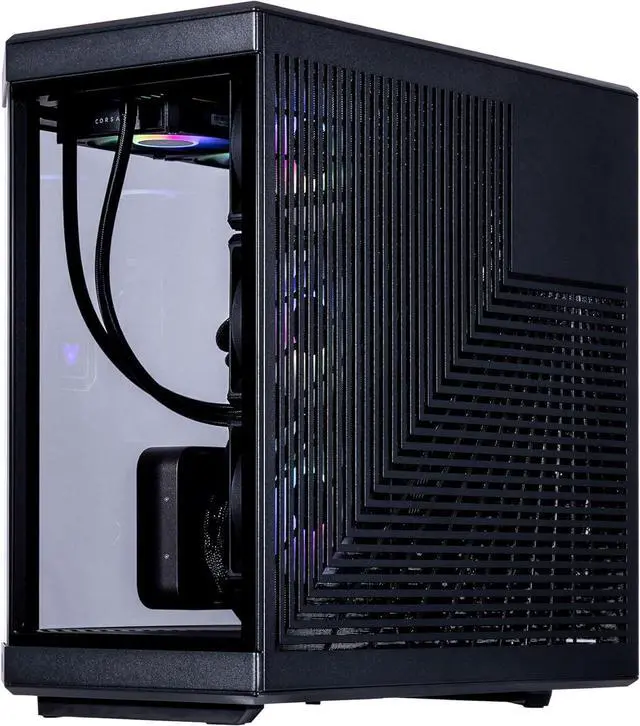 Alt view image 5 of 7 - Velztorm LCD Black Praetix Custom Built Gaming Desktop PC (Intel i9-14900K, GeForce RTX 5070 Ti, 32GB DDR5, 2TB PCIe SSD, RGB Fans, 360mm AIO, 1000W PSU, WiFi 6E, Bluetooth 5.2, RJ-45, Win 11 Pro)