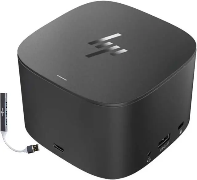 Main image of HP Thunderbolt Dock G2 230W 3VL22AV#ABA Dual 4K Display Support, USB-C/USB-A Ports, DisplayPort, VGA, Ethernet Bundle with Dockztorm Hub