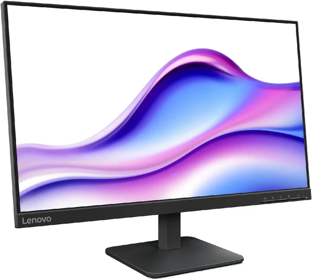 Alt view image 2 of 7 - Lenovo 24" FHD IPS Monitor, 4ms Response Time, Anti-Glare, Flicker-Free, 100Hz Refresh Rate, 250 nits Brightness, VESA Mount (100 mm), VGA, HDMI & Dockztorm USB Port Expander, Black Color