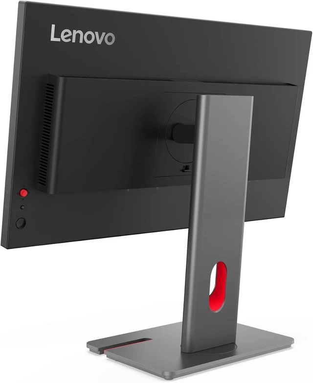 Alt view image 6 of 7 - Lenovo ThinkVision 24" QHD IPS Monitor, 4ms Response Time, Anti-Glare, 120Hz Refresh Rate, VESA Mount (100mm), Tilt, Pivot, Swivel, DisplayPort, HDMI & DKZ USB Port Expander, Black