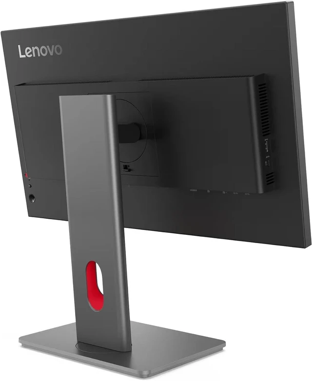 Alt view image 5 of 7 - Lenovo ThinkVision 24" QHD IPS Monitor, 4ms Response Time, Anti-Glare, 120Hz Refresh Rate, VESA Mount (100mm), Tilt, Pivot, Swivel, DisplayPort, HDMI & DKZ USB Port Expander, Black