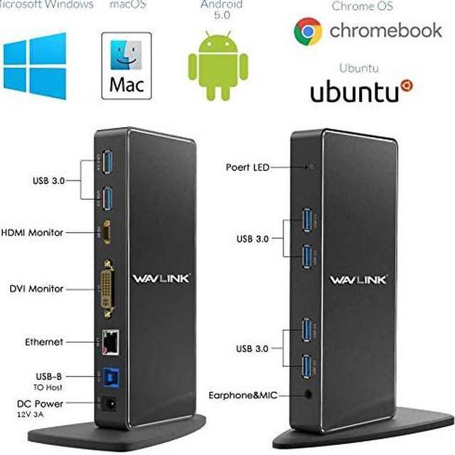 Alt view image 3 of 3 - WAVLINK USB-C Docking Station UG69DK1