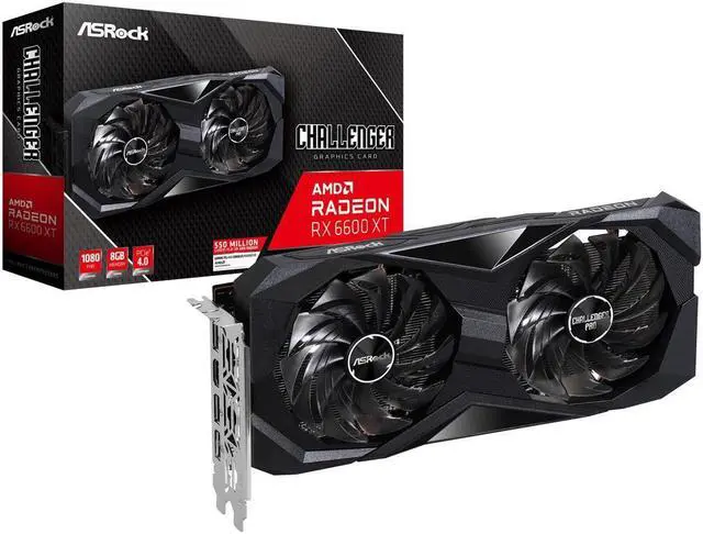 Alt view image 14 of 14 - ASRock Challenger D Radeon RX 6600 XT 8GB GDDR6 PCI Express 4.0 Graphics Card RX6600XT CLD 8GO