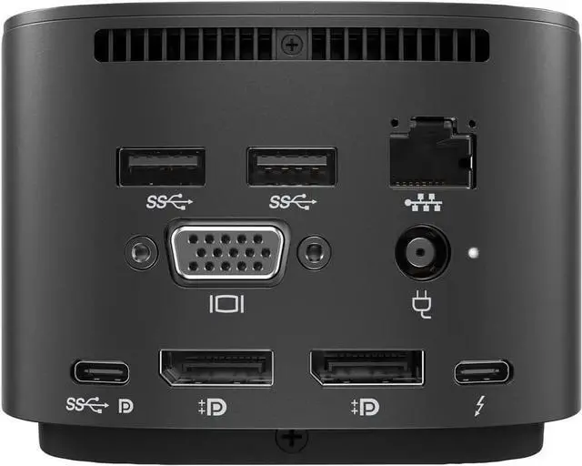Alt view image 6 of 7 - HP Thunderbolt Dock 230W G2 w/ Combo Cable. Model: 3TR87UT#ABA. Black.