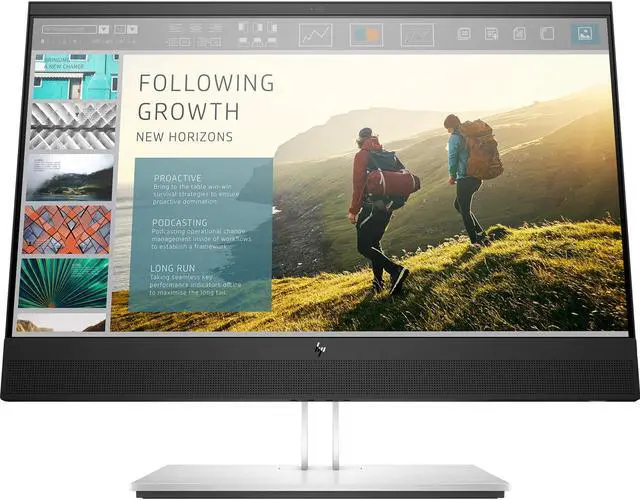 Alt view image 2 of 7 - HP Mini-in-One 24#7AX23A8#ABA Monitor with Dockztrom (24" 1080P FHD Webcam with Integrated Stereo Speakers) This Monitor is only Compatible with EliteDesk 705/800 G5 Min and ProDesk 400/600 G5 Mini