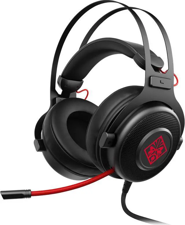 Main image of HP 1KF76AA#ABL OMEN by Wired Gaming Headset 800 (Black/Red)