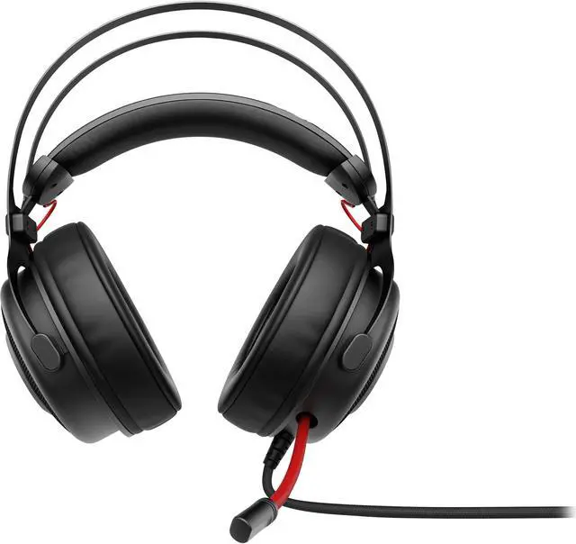 Alt view image 3 of 7 - HP 1KF76AA#ABL OMEN by Wired Gaming Headset 800 (Black/Red)