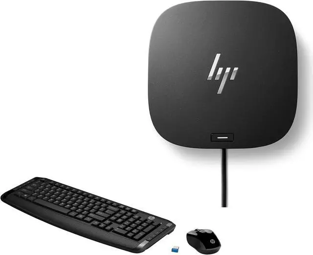 Main image of HP USB-C Essential Dock G5 Bundle with Wireless Keyboard and Mouse (8in1 Adapter for USB-C and Thunderbolt-Enabled Laptops, Notebooks & PCs - Single Cable for Charging, Networking, or Data Transfers)