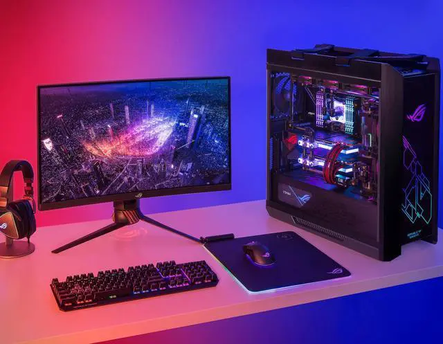 Alt view image 7 of 7 - Asus ROG Strix Helios GX601 RGB Mid-Tower Black Gaming Computer Case, Smoked Tempered Glass, Brushed Aluminum and Steel Construction, and Four Case Fans, 90DC0020-B39000