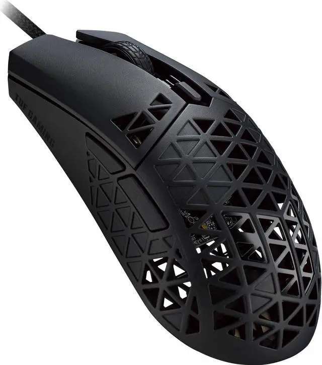 Alt view image 3 of 7 - ASUS TUF M4 Air Wired Gaming Mouse - P307, Durable and Ultralight Air Shell Design, 16,000 dpi Optical Sensor, Six Tactile programmable Buttons, IPX6 Water Resistance, Black Color