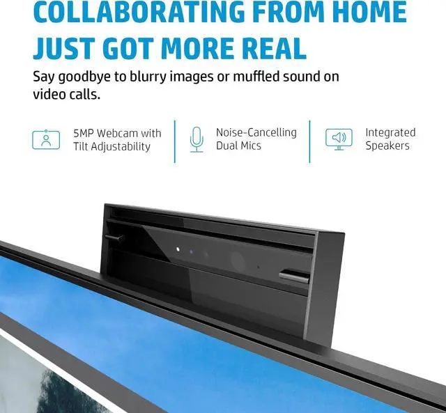 Alt view image 4 of 7 - HP E27m G4 USB-C Conferencing Monitor 40Z29AA#ABA Bundle w/Docztorm Dock, 27" QHD IPS 2K Display, VESA Mount (100mm), 5MP Webcam, Ideal for Home & Business, Black/Silver (2024 Latest Model) (2 Pack)