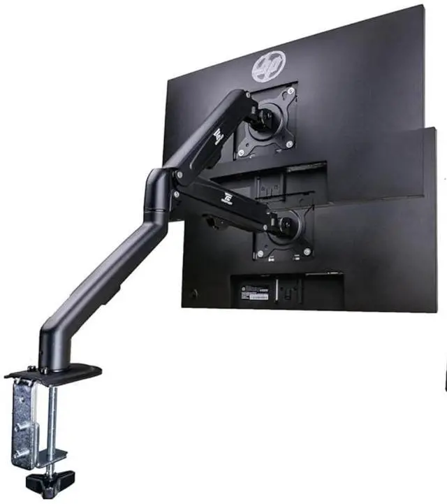 Alt view image 6 of 7 - HP 24" E24u G4 FHD USB-C Monitor w/5ms Response Time, Anti-Glare, Flicker free, VESA Mount (100mm), Display Port & Dockztorm USB Port Expander, Black/Silver (189T0AA#ABA) & Ergoflexy Single Mount Arm