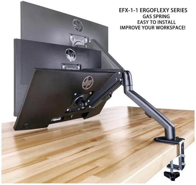 Alt view image 6 of 7 - Acer 27" Vero V7 V277 E FHD IPS AMD FreeSync Monitor with 4ms Response Time, VESA Mount (100mm), VGA & Dockztorm USB Port Expander, Black (UM.HV7AA.E01) & Ergoflexy Single Mount Arm