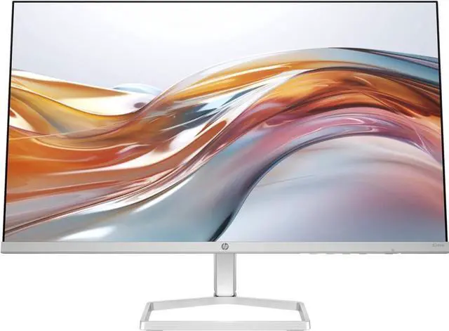 Alt view image 2 of 4 - HP Series 5 524sw Monitor 94C21AA#ABA, 24" FHD IPS (1920x1080) Display, 1x HDMI, VGA, Flicker-Free, Ideal for Home & Business, White/Silver