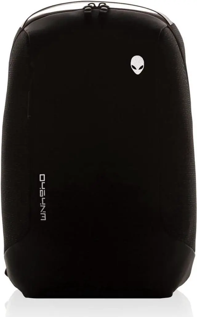 Alt view image 2 of 6 - Alienware Horizon Slim Backpack AW323P, Weather resistant, Shockproof, Padded shoulder straps and back, Anti-scratch interior, GalaxyWeave Black