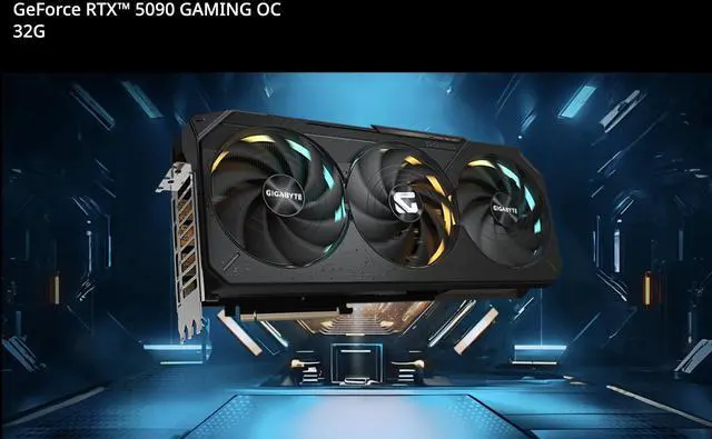 Alt view image 3 of 7 - GIGABYTE Gaming GeForce RTX 5090 OC Edition 32GB GDDR7, 2550 MHz (Ref. Card : 2407MHz), Clock 28 Gbps, Memory Bus 512 bit, Resolution 7680x4320, Bundle with Targus Dock Station and Backpack Alienware