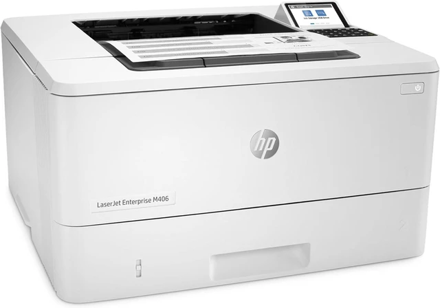 Alt view image 2 of 7 - HP LaserJet Enterprise M406dn Monochrome Printer with built-in Ethernet & 2-sided printing (3PZ15A), white