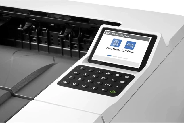 Alt view image 7 of 7 - HP LaserJet Enterprise M406dn Monochrome Printer with built-in Ethernet & 2-sided printing (3PZ15A), white