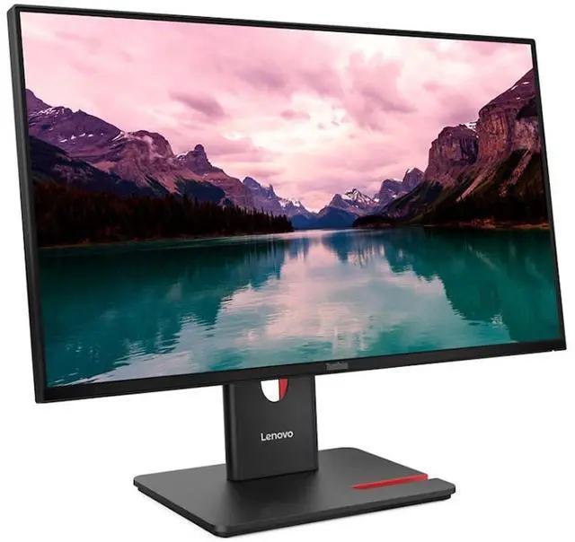 Alt view image 2 of 6 - Lenovo ThinkVision T24-40 24" FHD IPS Monitor with 4ms Response Time, Anti Glare, Flicker Free, VESA Mount (100mm), Displayport, HDMI & Dockztorm USB Port Expander, Black (64A4MARXUS) 2 Pack