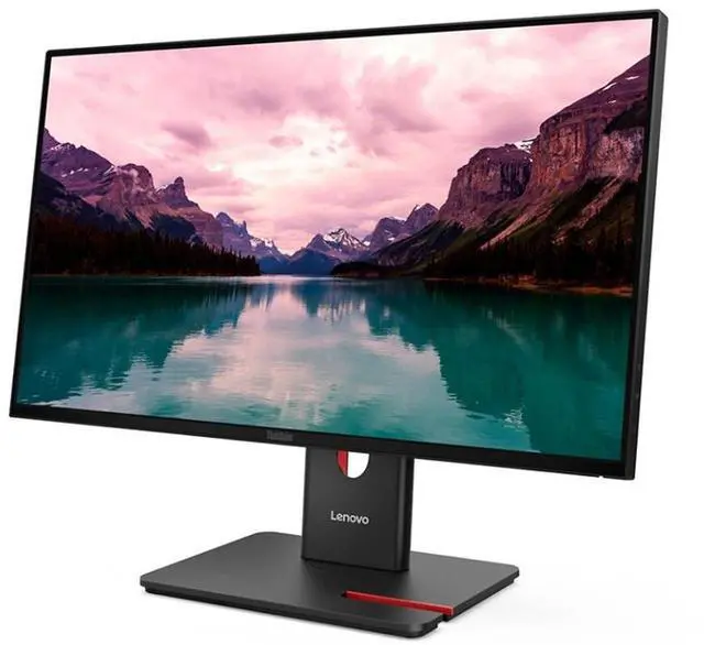 Alt view image 3 of 6 - Lenovo ThinkVision T24-40 24" FHD IPS Monitor with 4ms Response Time, Anti Glare, Flicker Free, VESA Mount (100mm), Displayport, HDMI & Dockztorm USB Port Expander, Black (64A4MARXUS) 2 Pack