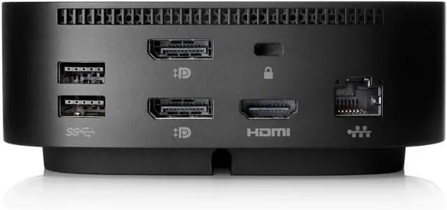 Alt view image 6 of 6 - HP USB-C Essential Dock G5 (8 in 1 Adapter for USB-C and Thunderbolt-Enabled Laptops, Notebooks and PCs - Single Cable for Charging, Networking, or Data Transfers), Black