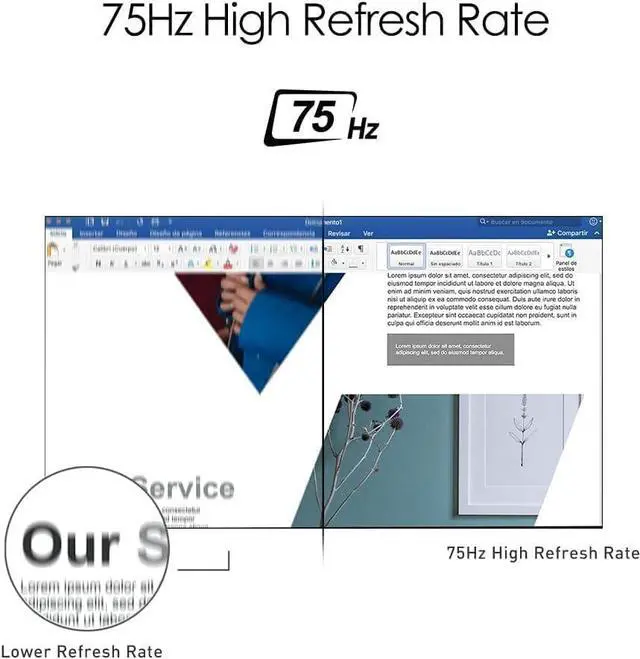 Alt view image 4 of 6 - MSI 24" FHD VA (1920x1080) Monitor, 75 Hz Refresh Rate, 1 HDMI (1.4b), 1 VGA, Anti-Flicker, Anti-Glare, Ideal for Business & Productivity, Black (2024 Latest Model), Bundle with Docztorm Dock