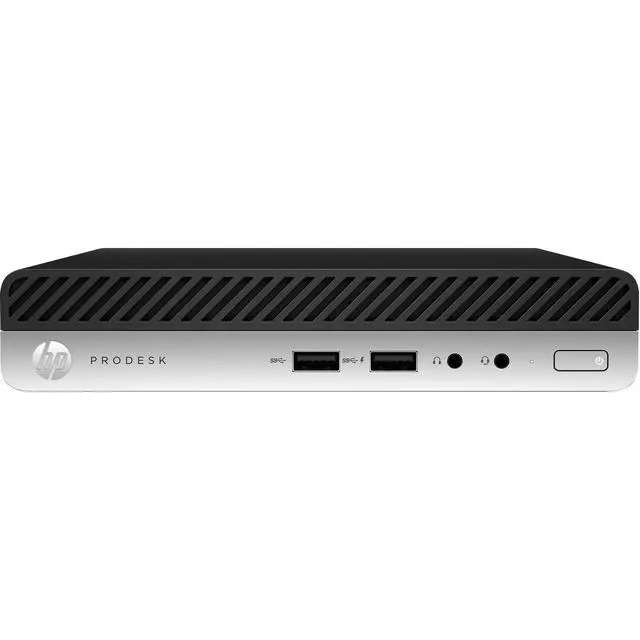 Alt view image 2 of 3 - HP ProDesk 400 G5 Business Mini Desktop (Intel i5-9500T, Intel UHD 630, 8GB DDR4, 256GB PCIe SSD, Bluetooth, 65W PSU, RJ-45, Display Port, HDMI, Win 11 Pro)
