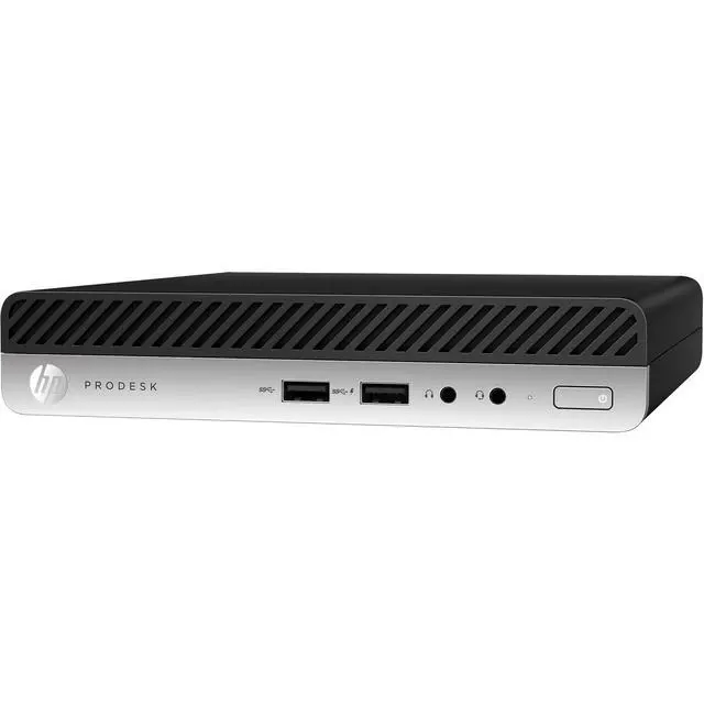 Alt view image 3 of 3 - HP ProDesk 400 G5 Business Mini Desktop (Intel i5-9500T, Intel UHD 630, 8GB DDR4, 256GB PCIe SSD, Bluetooth, 65W PSU, RJ-45, Display Port, HDMI, Win 11 Pro)