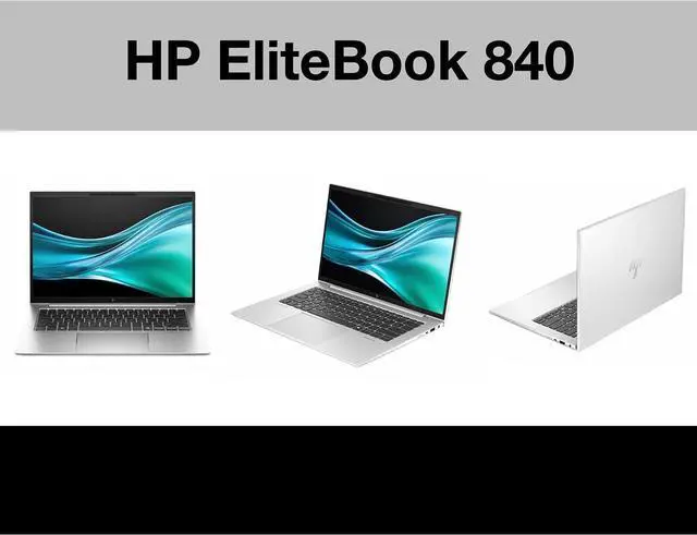 Alt view image 2 of 7 - HP EliteBook 840 Business Laptop 14.0" Touchscreen IPS WUXGA Display (Intel Ultra 7- 165H, 64GB DDR5, 2TB PCIe SSD, Intel Graphics, Backlit KB, 2 Thunderbolt 4, Win 11 Pro) w/Dockztorm Wireless Mouse
