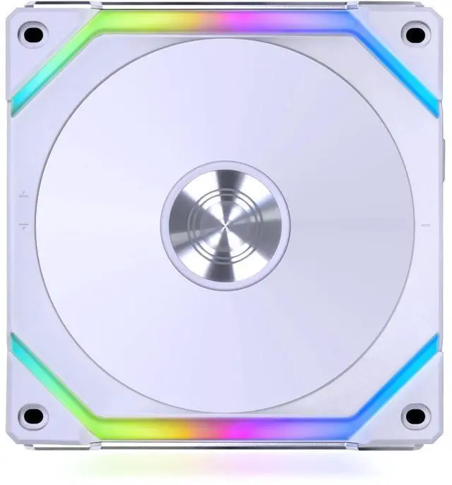Alt view image 3 of 7 - LIAN LI UNI FAN SL120 V2 120mm ARGB PWM Case Fan 3-Pack with Controller, White, 2000 RPM, 64.5 CFM Airflow, 2.59 mmH2O Air Pressure, FDB Bearing, UF-SL120V2-3W