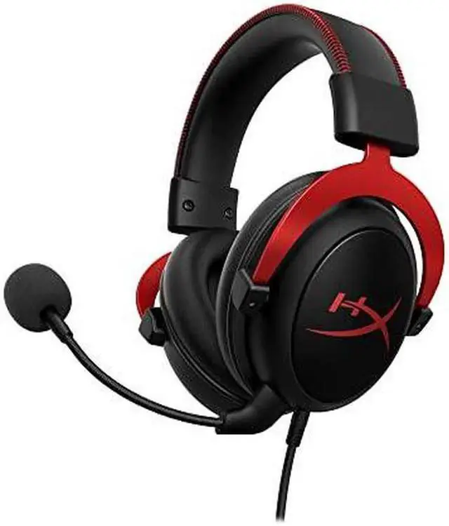 Main image of HyperX Cloud II - Gaming Headset, 7.1 Surround Sound, Memory Foam Ear Pads, Durable Aluminum Frame, Detachable Microphone, Works with PC, PS5, PS4, Xbox Series X|S, Xbox One - Red