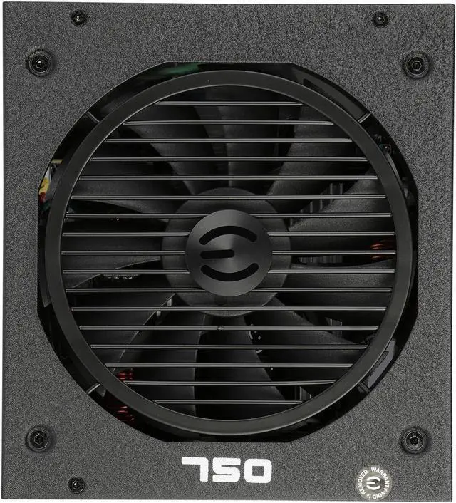 Alt view image 4 of 6 - EVGA 750 BQ 80+ BRONZE 750W Semi Modular Power Supply 110-BQ-0750-V1